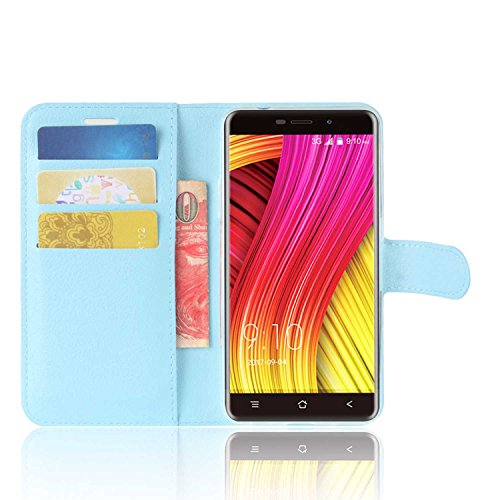 Tasche fÃ¼r Blackview A10 HÃ¼lle, Ycloud PU Kunstleder Ledertasche Flip Cover Wallet Case HandyhÃ¼lle mit Stand Function Credit Card Slots Bookstyle Purse Design blau