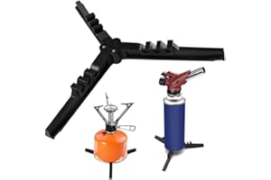 Caudblor Podstawka wielofunkcyjna podstawka na kartusz gazowy, składany, statyw kempingowy, wielofunkcyjny stojak na kartridże