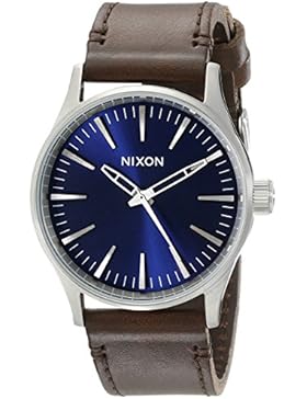 Nixon Herren-Armbanduhr Sentry 38 Analog Quarz Leder A3771524-00