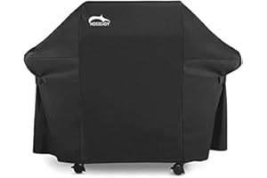 HOSSEJOY Housse Barbecue Housse Bâche de Protection BBQ Couverture de Gril Anti-UV/Anti-l'eau/Anti-l'humidité pour Weber, Holland, JennAir, Brinkmann et Char Broil (152.4 x 76.2 x 127 cm)