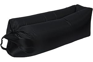ZTOONE Inflatable Lounger Couch Air Lounger Lazy Sofa with Carry Bag,Hammock Inflatable Mattress Inflatable Bed Pool Float for Swim,Camping,Beach,Hiking,Park,Backyard, Pool, Picnics (Black)