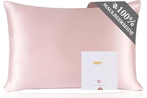 ZIMASILK Kissenbezug aus 100% Seide für Haare und Haut. Doppelseitige 19 Momme Reine Maulbeerseide Kissenhülle mit Reißverschluss, 1 Stück.(40x80cm, Lotos)