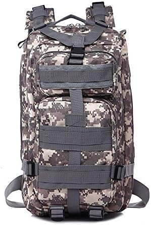 PandaGearX® 35L Molle 3 Day Assault Tactical Outdoor Military Rucksacks Backpack Camping Bag ACU Camouflage