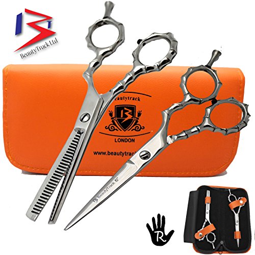 beautytrack Profi Friseur Schere Set Barber Haare schneiden Effilierschere 12,7 cm exklusiven Online – - 2