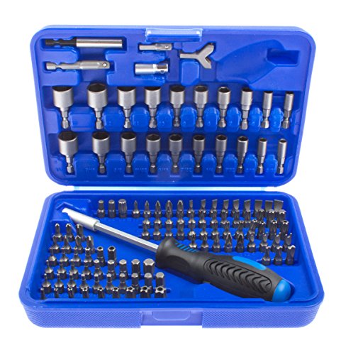 Bitset 122-tlg. Biteinsätze Bitsatz Torx Bits mit Loch Sechskant für Inbus Schrauben Zoll Werkzeug - 2