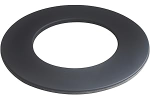 OOMVARMER Rosetta da parete copertura canna fumaria rosone copritubo nero rosetta copri foro muro stufa legna pellet coprimuro caldaia