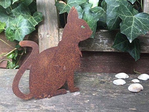 Gartendeko Krone groß offen Metall Rost Deko - 8