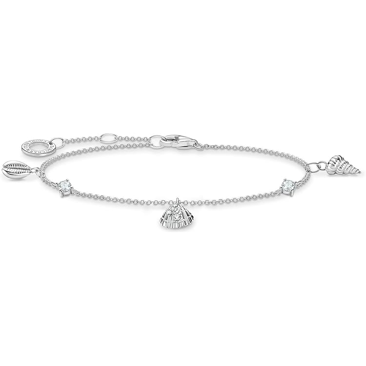 THOMAS SABO Pulsera Trébol Con Piedras De Plata 19Cm