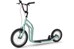 Trottinette Yedoo City – a partir de 140 cm, jusqu'à 120 kg, avec des pneus 16“/12“- Trottinette Urbaine pour Adultes et Enfants avec béquille et Guidon réglable