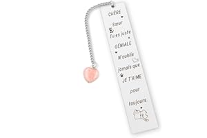 BLUCKINCLE Cadeau Soeur,Cadeau Belle Soeur,Cadeau Pour Soeur,Marque-Page Soeur Anniversaire Cadeau Soeur Noel Cadeau Pour Ma Soeur Cadeau Pour Sa Soeur Idee Cadeau Soeur Soeur De Coeur Femme Cadeau Noel Soeur