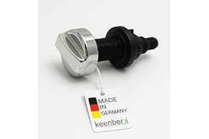 KEENBERK Exzenter Drehknopf inkl. Drehbetätigung/Excenterbedienung für Küchenspülen: Drehexenterkappe & Drehbetätigung - Ersatzteile in Premium-Qualität Made in Germany