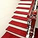 Produktbild NuoEn Treppenmatte Verdickte Treppe Teppich selbstklebend Kleber frei selbstansaugend nach Hause Anti-Rutsch-Treppe Mat 10 aus einer Charge, 65 * 24 * 3 cm