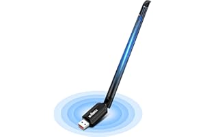 ZHITING Chiavetta Bluetooth 2 in 1 AX900M USB Dual Band 2.4GHz/5GHz con antenna 5DBi, dongle Bluetooth5.4 per PC/computer/laptop, compatibile con Windows 11/10