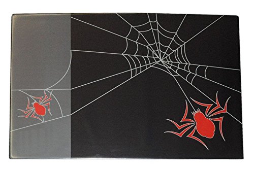 Preisvergleich Produktbild Schreibtischunterlage Spinne - 60 cm * 40 cm - PVC Unterlage Tischunterlage mit Einschubfach / Teenie - für Kinder & Erwachsene - Spinnen Tier