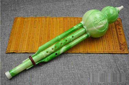 Professional Cucurbit Gourd FluteWind Musical Instrumet Key , green