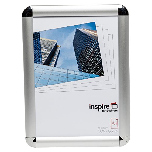 Edgea4S Edge - Marco de fotos (metal, tamaño A4, 21 x 30 cm), diseño con esquinas estáticas