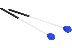 SHANRYA 1 paio di bacchette per Marimba in filato, bacchette per marimba con tastiera soft touch, robuste con manici in fibra di vetro, pregevole fattura per gli amanti della musica, principianti,