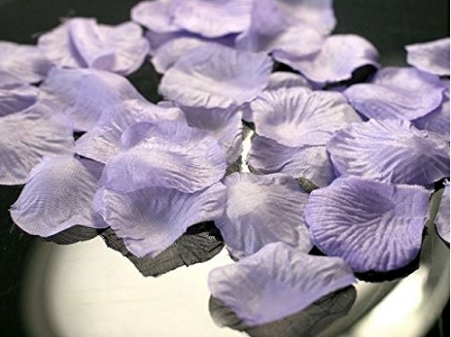 100 Rosenblätter aus Stoff flieder lavendel Hochzeit Streublumen Blumenkinder Rosenblüten Tischdeko