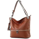 damentaschen leder der einseitig abnehmbare Gurt dient als Schulter- bzw. Tragegurt sowie auf doppeltes Maß verlängert als Umhängegurt | das geräumige Hauptfach mit Reißverschluss ist ist durch ein Mittelfach mit Reißverschluss geteilt | ausgestattet mit einem seitlichen Reißverschlussfach sowie zwei seitlichen Steckfächern | ein Außenfach mit Reißverschluss auf der Rückseite