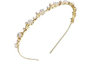 scicent Hairband Pearl Headpieces Cute Pearl Hair Hoops Valentine Hair Accessories for Women Girls Teens 23622