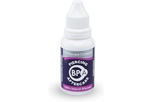 BPA Piercing Aftercare 1 x 10ml Bottle from The Aftercare Company - Dermatology Tested - Vegan Friendly - Cruelty Free - Unique Formula
