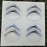 Para tapacubos Citroën. Citroen blanco 60 mm Tuning 3d 3 m resinato coprimozzi Tachuelas Caps pegatinas stickers X 4 unidades
