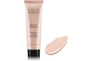 HERBENJOY BB Cream Light With SPF,Hydrating Full-Coverage Foundation&Concealer Cover Blemishes,Color Correcting Cream,Tinted Moisturiser Face Women For All Skin Types- Evens Skin Tone