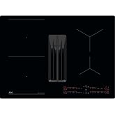 AEG TCH74B01FB Induction Hob with Integrated Extractor 68 cm | Bridge function, single sliders (0-9 with Power function) with