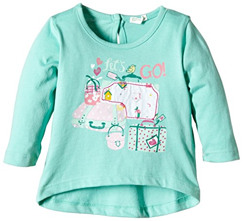United Colors of Benetton Baby-Girls Lets Go Long Sleeve T-Shirt, Green, 9 to 12 months (Manufacturer Size: 74 cms)