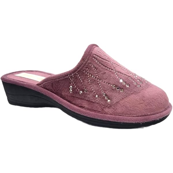 Le Originali Tirolesi Ciabatte Donna in Vera Lana Cotta, Pantofole Invernali 100% Made in Italy, Artigianato Ecosostenibile (Amarena, 39, Sistema Taglie Calzature EU, Adulto, Donna, Numero, Media, 39