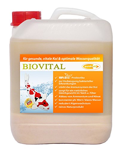 BIOVITAL 5000 ml Milchsäurebakterien, probiotische Filterbakterien, Koi, Teich