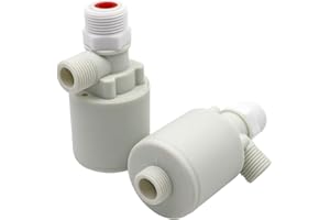 MASXIRCH Float Valve, 3/4" Water Float Valve, Fully Automatic Water Level Controller Float Valve for Water Tank, Livestock Troughs, Pool Pack of 2