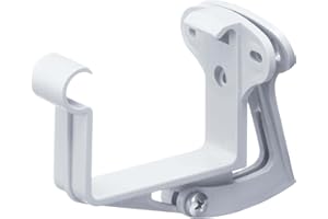 INEFA Soporte para canalón ajustable, canalón NW 68, 1 pieza Blanco Soporte para canalón Accesorios para canalón, fácil instalación,made in Germany INEFA