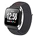 Produktbild Smart Uhrenarmband für Fitbit Versa Smartwatch, vneirw gewebte Schlaufe aus Nylon Armbanduhr Ersatz Band Armband Armband Batterien Zubehör, schwarz