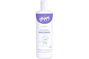 ‎BELLA BABY HAPPY bella baby Happy Sensitive Schaumbad 400 ml – vegan & seifenfrei, ohne Farbstoffe, geruchsneutral, ideal für Neugeborene ab dem 1. Lebenstag