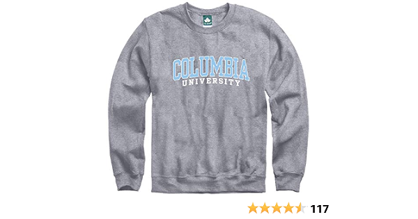 Ivysport Columbia University - Felpa girocollo classico, colore: Grigio, XL  : Amazon.it: Abbigliamento