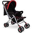Jammbo Shine Stroller: Versatile, Safe, and Stylish Baby Travel System with Reversible Handlebar, Adjustable Seat Walker, Extendable Canopy, and Mosquito Net - Perfect for Modern Parents & Kids - Red