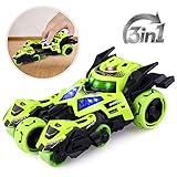 【Kinderfreundlich und leicht zu Bedienen】 Das Auto wurde aus nicht giftigen Materialien und der Umwelt zu liebe aus größtenteils recycelten Plastik hergestellt. Es ist sicher, strapazierfähig, stabil, und sieht mit den markanten Profilreifen zudem noch gut aus. Es muss nur etwas zurückgezogen werden und und es fährt aufgrund des Gewichts und dem schnitt einfach und schnell los. Einfach leicht zu bedienen.