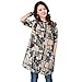 ZMMM162 Autumn The New Retro Collar Cotton Hemp Women Long Shirt (M, BLUE)