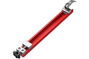 Uadme Justerbar cirkelsågsstyrskena, 240 mm skärfäste i aluminiumlegering med spännbas, för trähantverk, byggprojekt