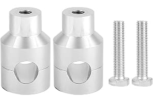 Suuonee Lift Styre, Pair Lift Styre Riser 22mm Aluum Alloy för Motorcycle Modifiering (Electro silver pl?tering)