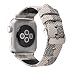 Produktbild Für Apple Watch Band 38 mm 42 mm, Fashion Serpentine Echt Leder Handschlaufe für Frauen und Männer, für Apple Watch Series 1 Series 2, Ersatz groß Metall klassisch Schnalle (42mm, White)