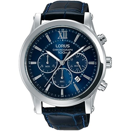 Preisvergleich Produktbild Lorus Herrenuhr Analog Quartz Stahl Blau RT345FX9