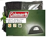 event shelter pro coleman Einfache Befestigung: Das Wandelement wird einfach an einer Öse des Event Shelters Deluxe eingehängt; Seitenwand mit Fenster (inkl. Verdunkelungsmöglichkeit)