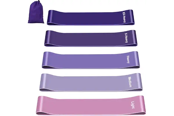 Fokky Gomas Elasticas Musculacion [Set de 5], Látex Natural | Bandas Elasticas Musculacion con Bolsa de Transporte, Cintas Elasticas Musculacion para Piernas,Glúteos,Brazos,Yoga,Pilates