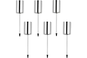 Wishstar 6 STK Ø 2.5cm Kerzenhalter Adventskranz, Stabkerzenhalter Adventskranz Silber, Kerzenstecker Adventskranz, Kerzenhalter Stabkerzen, Kerzenständer Stabkerzen, Kerzenhalter Kranz