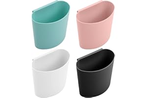 CATIME 4 Piezas Cesta de Almacenamiento Colgante, Caja de Almacenaje para Colgar, Accesorios para Carrito rodante, Organizador de Cama para carrito rodante, accesorios, ganchos (mixto)