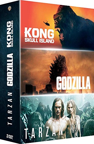 Book's Cover ofKong  Skull Island  Godzilla  Tarzan  Coffret DVD
