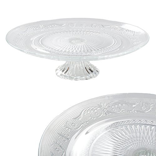 Ø 32,5 cm Tortenplatte Glas Kuchenplatte Tortenständer Kuchenständer HA-001TP