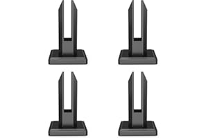 Nullnet Edelstahl 304 Glasklemme, 4 Stück Glasklemmhalter für 8-12 mm/0,31-0,47 Zoll Dickes Glas mit 4 Schrauben für Schwimmbad Bodenmontage Treppengeländer Balustradengeländer Balkon Zaunklemme